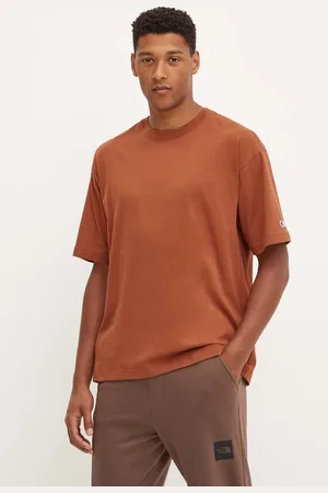 Champion T-shirt bawełniany męski kolor gładki 219632