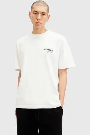 AllSaints T-shirt bawełniany UNDERGROUND kolor z nadrukiem M071PB