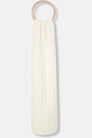 Calvin Klein Szalik z domieszką wełny kolor gładki K60K612608