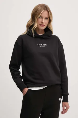 Calvin Klein Bluza damska kolor z kapturem z nadrukiem K20K208063