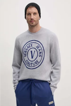VERSACE Sweter wełniany męski kolor 77GAFM02 CMH42