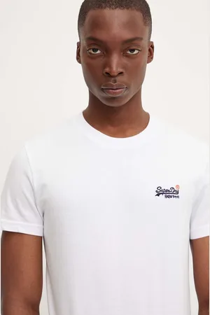 Superdry T-shirt bawełniany męski kolor z aplikacją M1012078A-01C