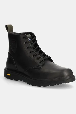 Blauer Buty skórzane GUANTANAMO męskie kolor F4GUANTANAMO6.OIL
