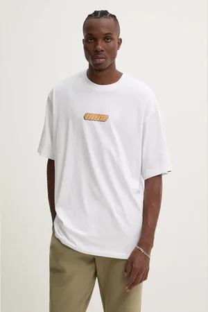 Vans T-shirt bawełniany męski kolor z nadrukiem VN000HFZWHT1