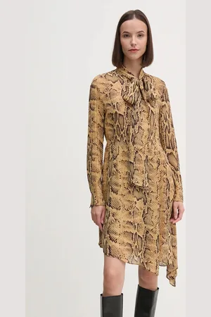 Sisley Sukienka kolor mini rozkloszowana 4YBMLV065