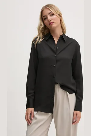 Calvin Klein Koszula damska kolor relaxed z kołnierzykiem klasycznym K20K207992