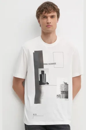 Armani Exchange T-shirt bawełniany męski kolor z nadrukiem 6DZTHZ ZJBYZ