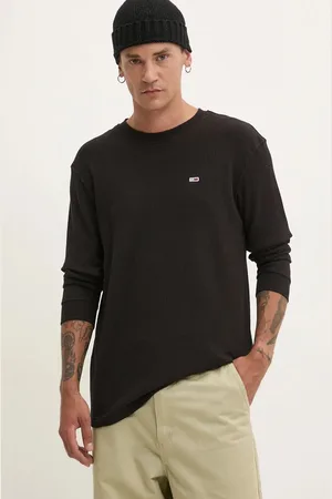 Tommy Hilfiger Longsleeve męski kolor gładki DM0DM19216