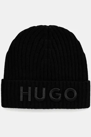 HUGO BOSS Czapka wełniana kolor z cienkiej dzianiny wełniana 50527804