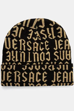 VERSACE Czapka kolor z grubej dzianiny 77HAZK54 ZG293