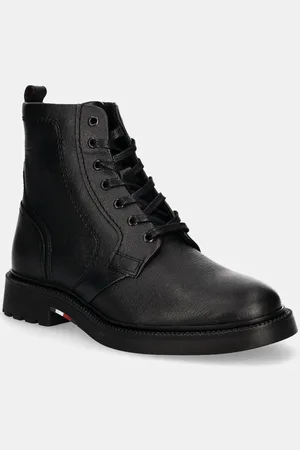 Tommy Hilfiger Buty skórzane HILFIGER COMFORT LWT LTH BOOT męskie kolor FM0FM05183