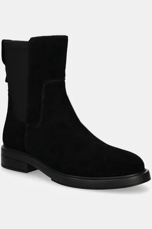 HUGO BOSS Sztyblety Vanity damskie kolor na płaskim obcasie 50523512
