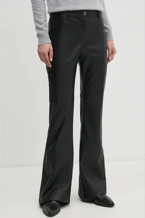 ARTIGLI Spodnie damskie kolor dzwony high waist ACPA000229