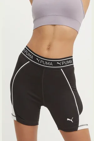 PUMA Szorty treningowe Train Strong kolor wzorzyste high waist 525042