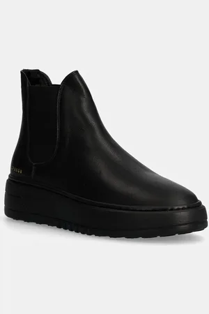 Copenhagen Shoes Sztyblety skórzane damskie kolor na platformie CPH91
