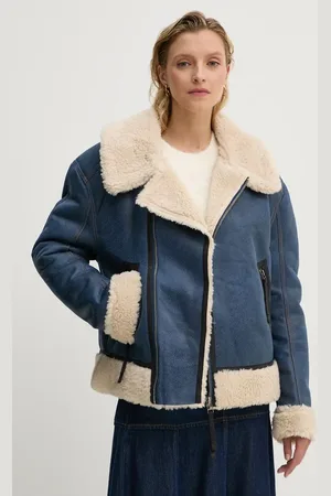 Munthe Kurtka TISHIA damska kolor przejściowa oversize 243150324341