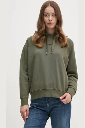 Pepe Jeans Bluza FELICITY HOODIE damska kolor z kapturem gładka PL581462