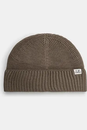 C.P. Company Czapka Knit Cap In Re-Wool kolor gładka 17CMAC293A006595A