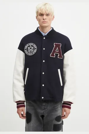 AMBUSH Kurtka wełniana Stadium Jacket kolor przejściowa oversize BMEK002F24FAB0014628
