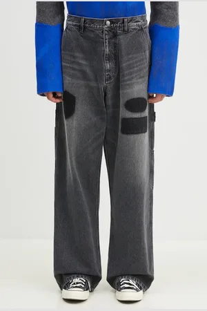 AMBUSH Jeansy Denim Work Pants męskie BMYB004F24DEN0011100