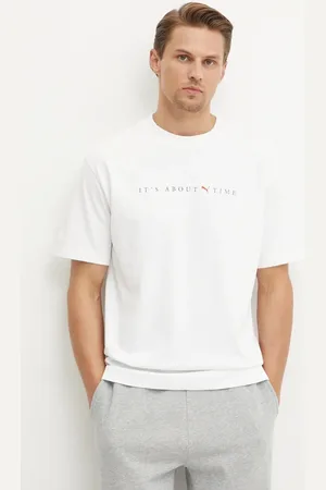 PUMA T-shirt bawełniany MMQ Graphic Tee męski kolor z nadrukiem 626556