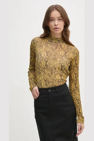 Sisley Longsleeve damski kolor z półgolfem 34GGL200R
