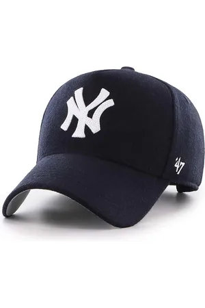 47 Brand Czapka z daszkiem z domieszką wełny MLB New York Yankees kolor z aplikacją B-CHSMD17WIS-NY