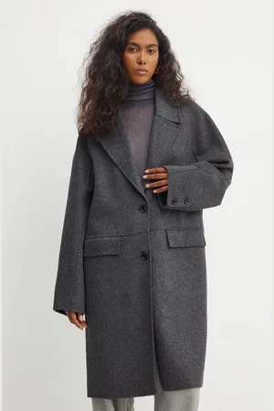 HUGO BOSS Płaszcz wełniany kolor przejściowy oversize 50528108