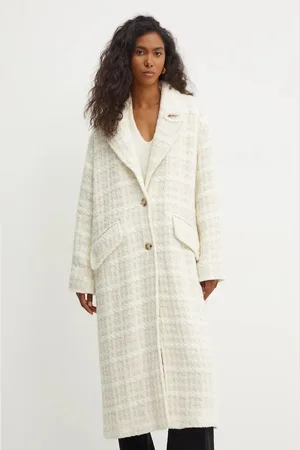 HUGO BOSS Płaszcz z domieszką wełny kolor przejściowy oversize 50522722