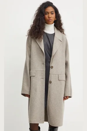 HUGO BOSS Płaszcz wełniany kolor przejściowy oversize 50528108