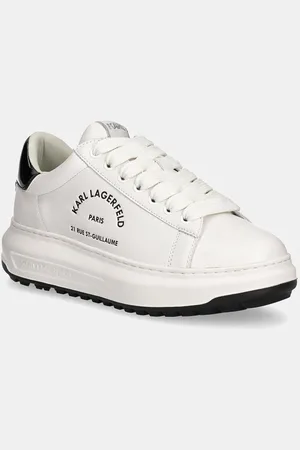 Karl Lagerfeld Sneakersy skórzane KAPRI kolor KL57538