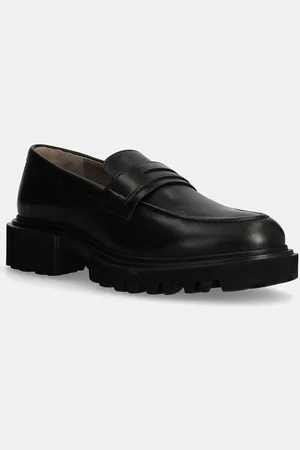 AllSaints Mokasyny skórzane Vinni Loafer męskie kolor M051FB