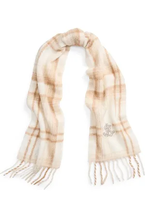 Ralph Lauren Szalik z domieszką wełny kolor wzorzysty 454960078