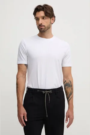 HUGO BOSS T-shirt męski kolor gładki