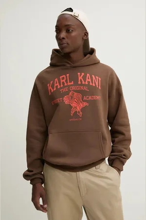 Karl Kani Bluza męska kolor z kapturem z nadrukiem 60210105