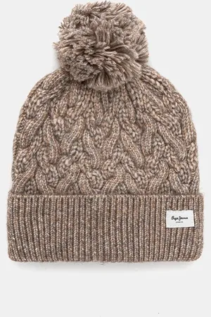 Pepe Jeans Czapka WALLIS HAT kolor z grubej dzianiny PL040353