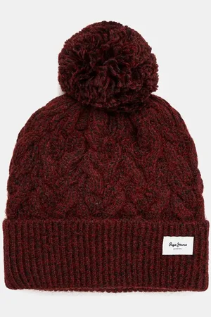 Pepe Jeans Czapka WALLIS HAT kolor z grubej dzianiny PL040353