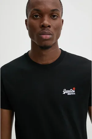 Superdry T-shirt bawełniany męski kolor gładki M1012078A-02A