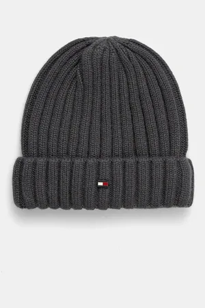 Tommy Hilfiger Czapka wełniana kolor wełniana AM0AM12798