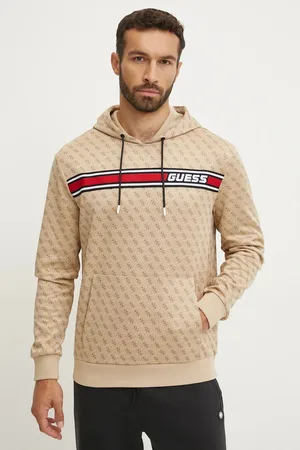 Guess Bluza męska kolor z kapturem wzorzysta Z4BQ30 FL04Q