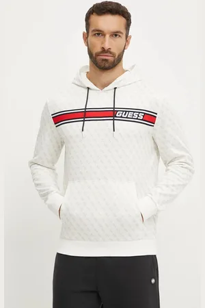 Guess Bluza męska kolor z kapturem wzorzysta Z4BQ30 FL04Q