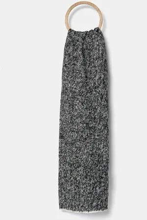 Calvin Klein Szalik z domieszką wełny kolor gładki K60K612613