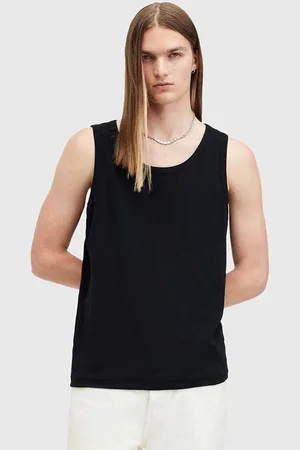 AllSaints Top bawełniany EDWARDS VEST kolor M008JB
