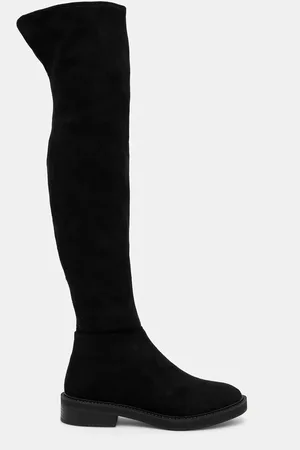 Steve Madden Kozaki Leza Boots damskie kolor na płaskim obcasie SM11003368