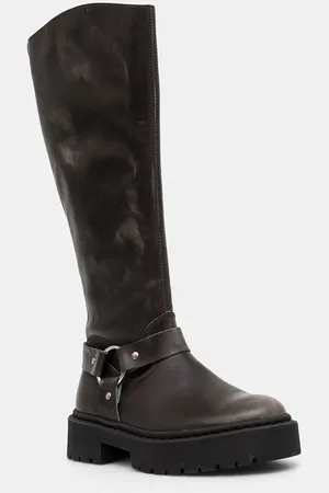 Steve Madden Kozaki Glimmer damskie kolor na płaskim obcasie SM11003331