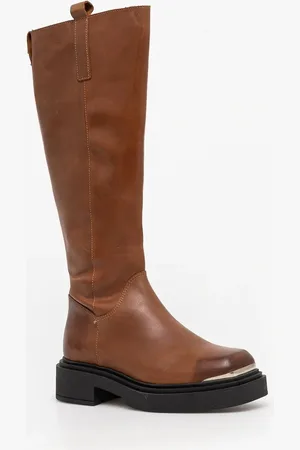 Steve Madden Kozaki Constance damskie kolor na płaskim obcasie SM11003238