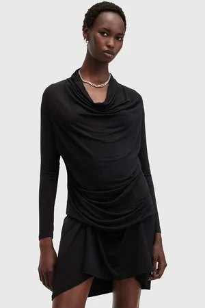 AllSaints Sukienka AMEI DRESS kolor mini prosta W022DB