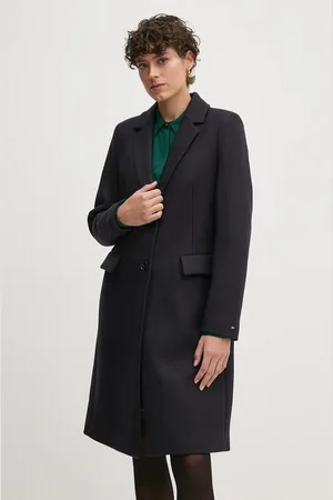 Tommy Hilfiger Płaszcz wełniany kolor przejściowy WW0WW42738