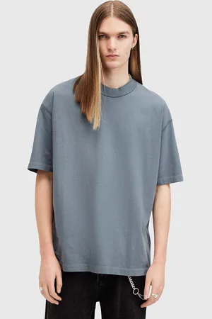 AllSaints T-shirt bawełniany ISAC SS CREW męski kolor gładki M024JB