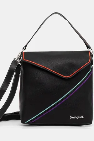 Desigual Plecak CLEO BLACK JERSEY damski kolor mały z aplikacją 24WAKP14